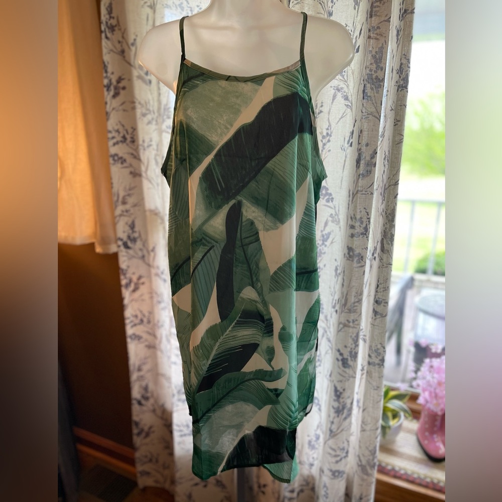 Tropical Color Swimsuit Coverup Dress